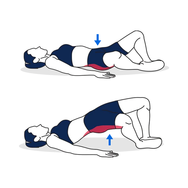 Person performing BODYWEIGHT FROG PUMP exercise