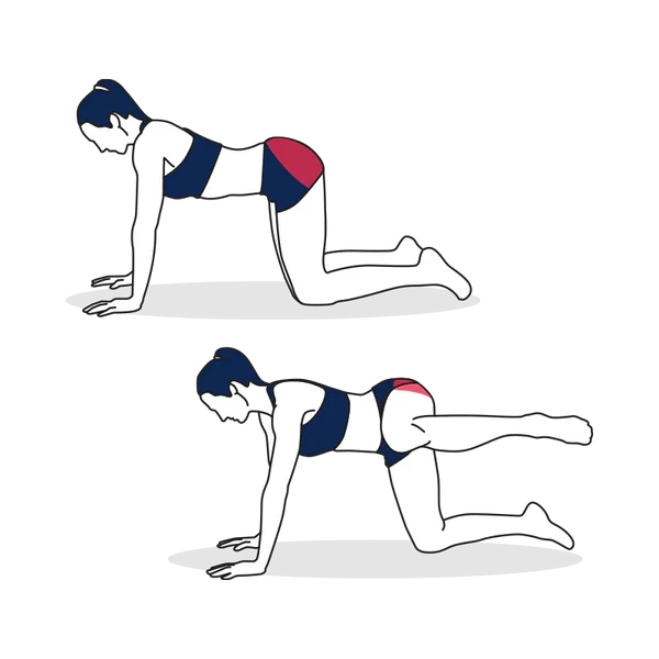 Person performing FIRE HYDRANTS exercise