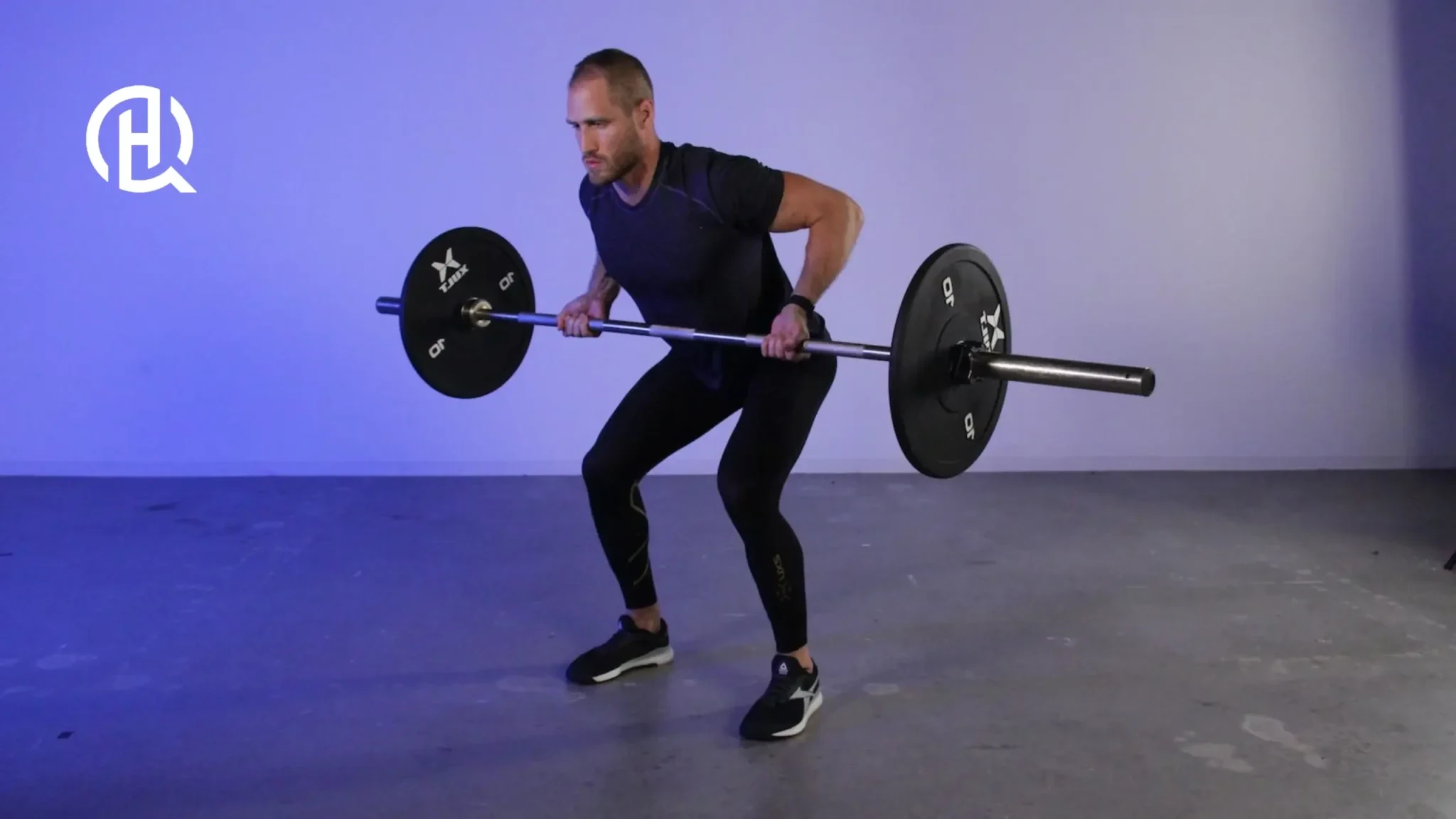 Man doing Barbell Row