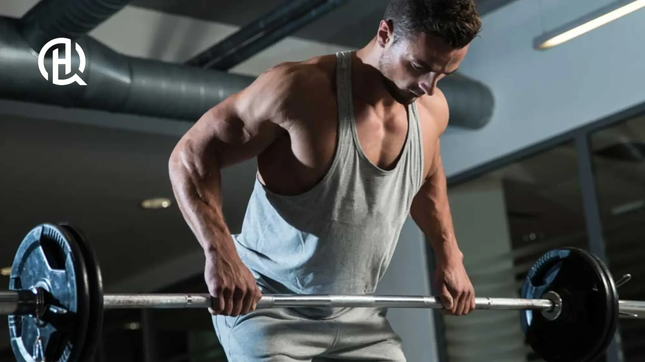 Proper bar path during barbell row