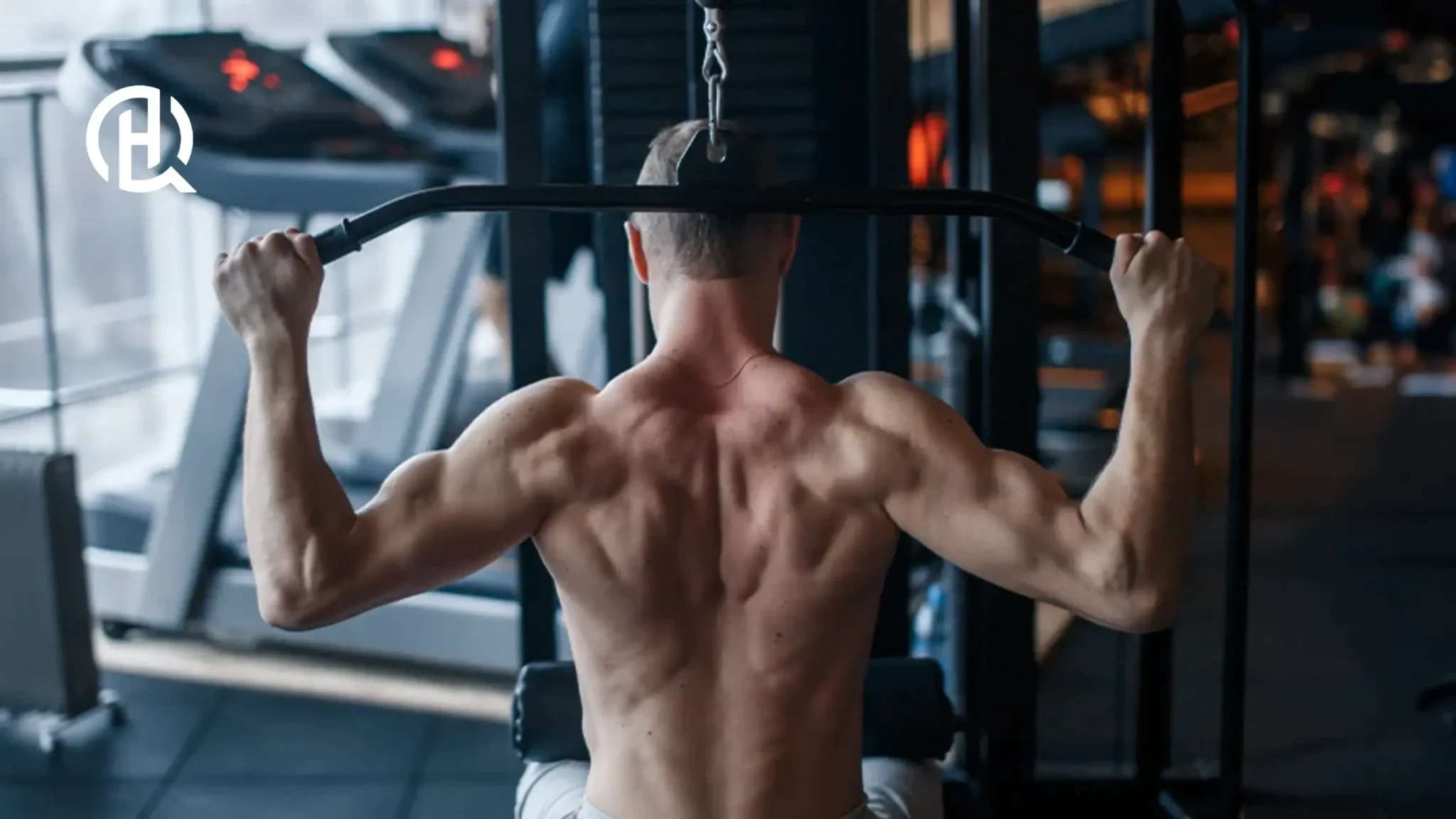 Proper behind neck pulldown form demonstration