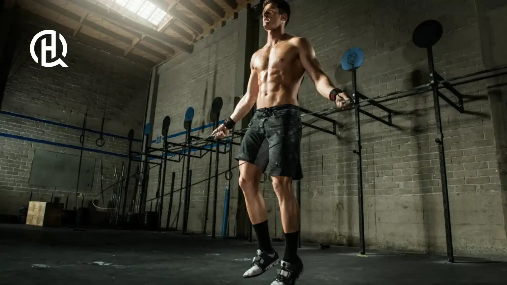 A man jumping rope
