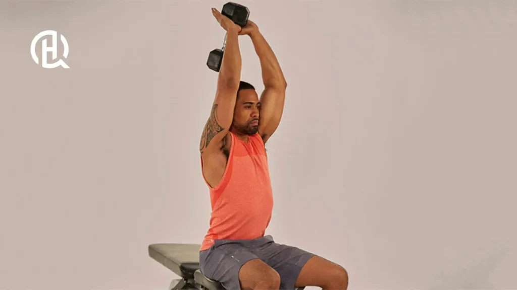 Comparison of dumbbell and barbell overhead triceps extension equipment