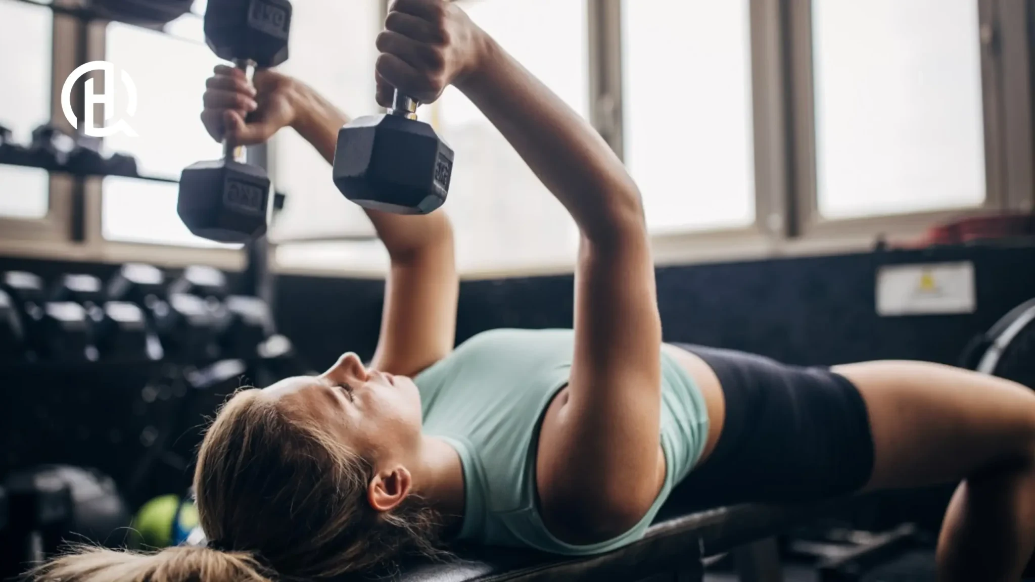 Lower the dumbbells slowly for safety and muscle gain