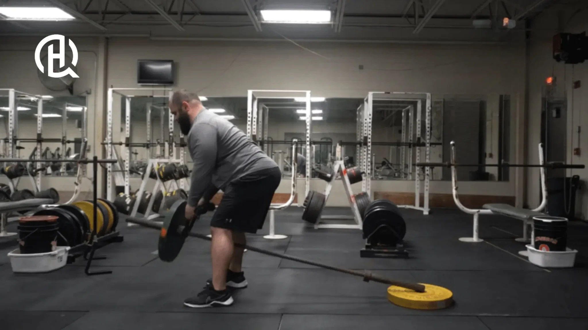 Correct T-Bar Row bar path towards lower chest