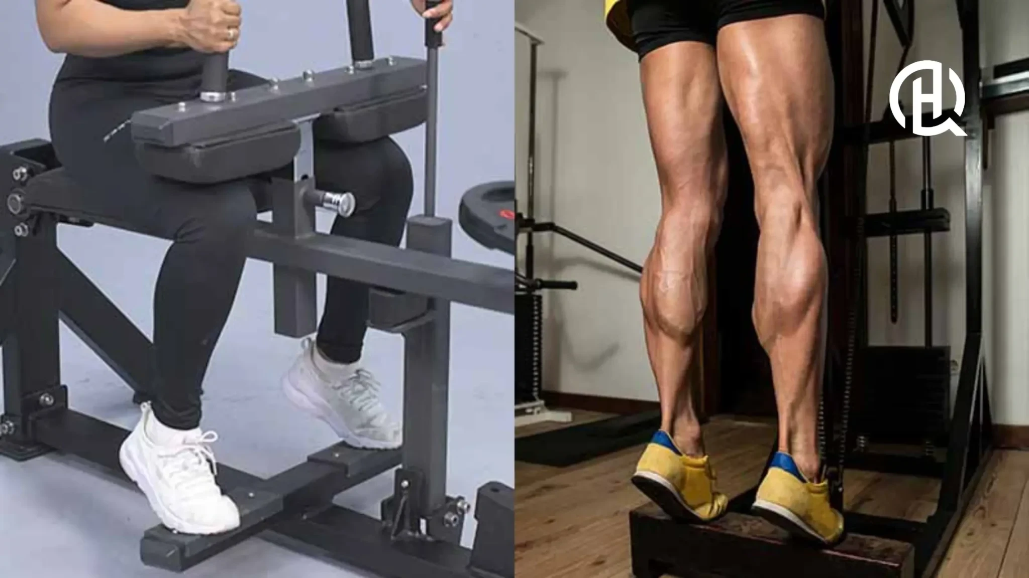 Seated and standing calf raises