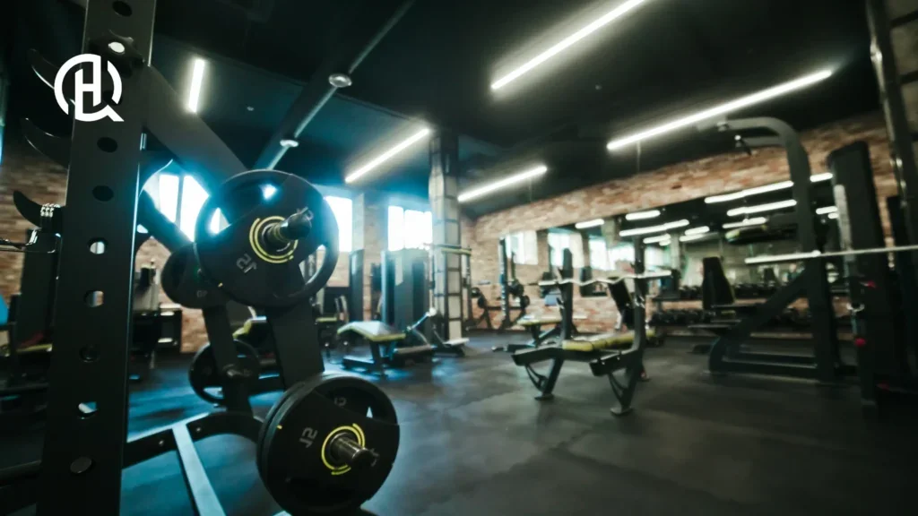 Image of a clean and dark gym